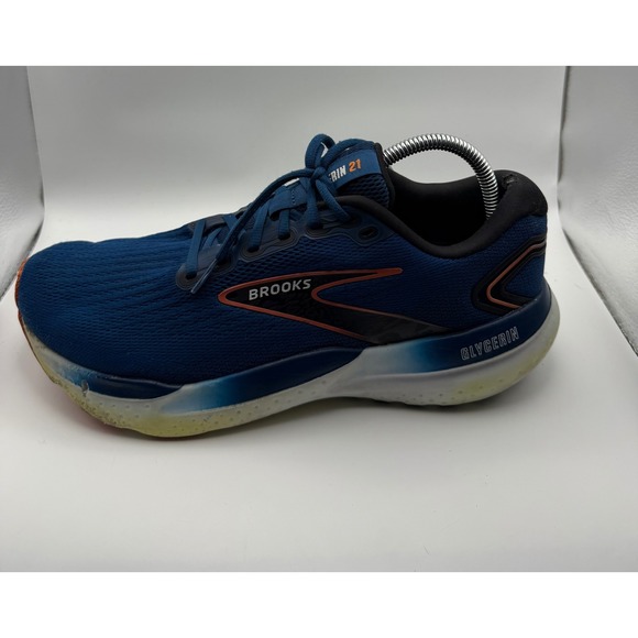 Brooks Other - Brooks Glycerin 21 Running Shoes Mens 10 Wide 2E Blue Orange Good DNA LOFT v3